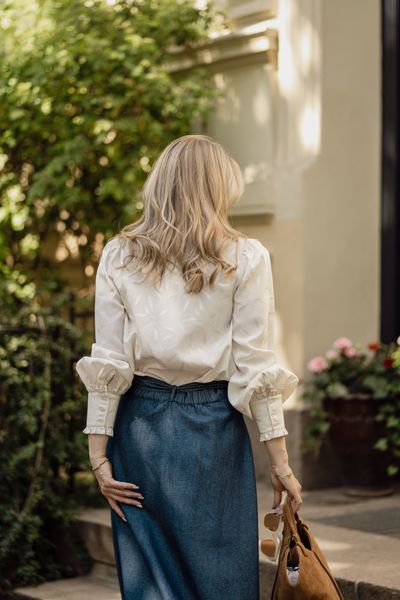 Hovedbilde Denim Maxi Skirt Dark Blue 