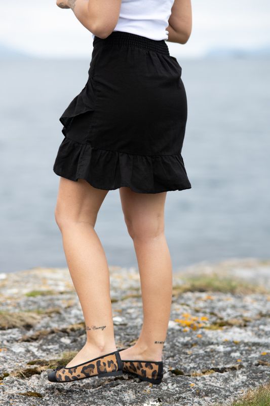 Bekka Linen Skirt Black 