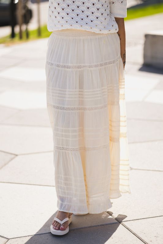 Felicia S Voile Skirt Light Yellow 