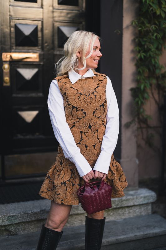 Kajsa Mini Dress Brown 