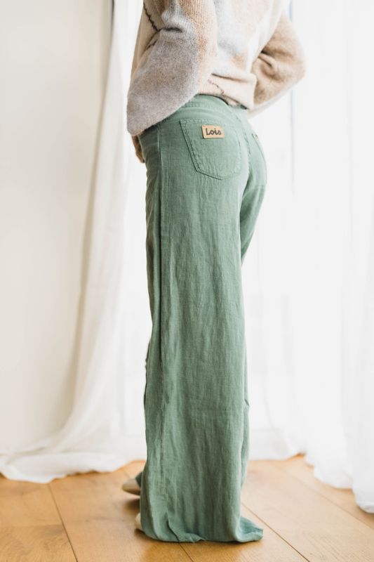 Marlene Linen Summer Dark Ivy 