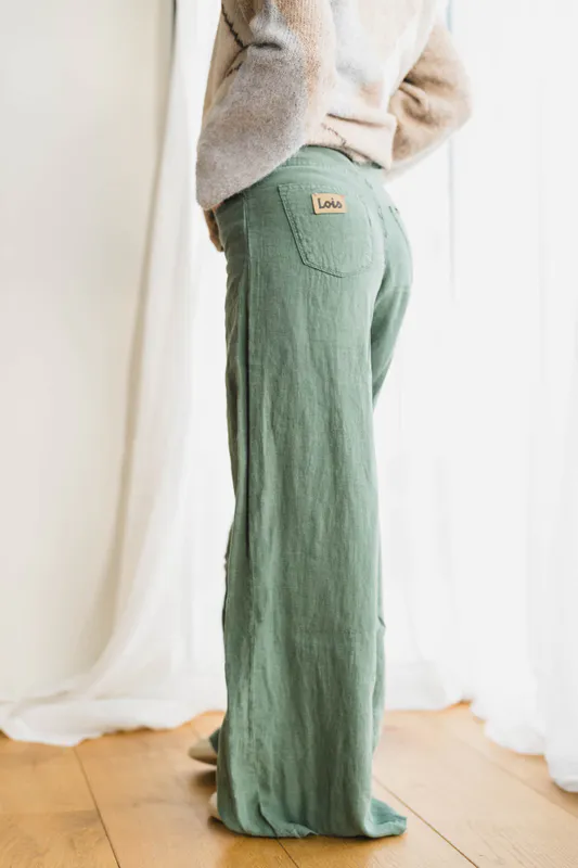 Marlene Linen Summer Dark Ivy 