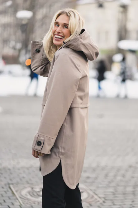 Hovedbilde Havbris Coat Taupe 