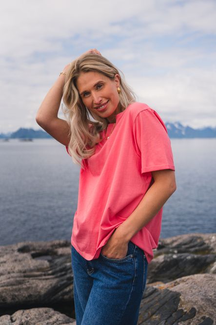 Hovedbilde Linn Logo Tee Tea Rose 