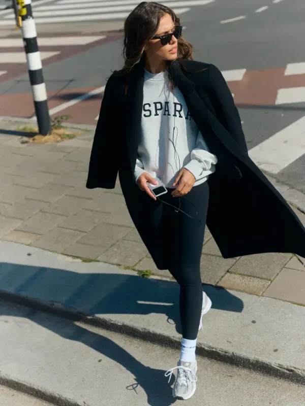 W. All-Star Crewneck Grey Melange W. Black