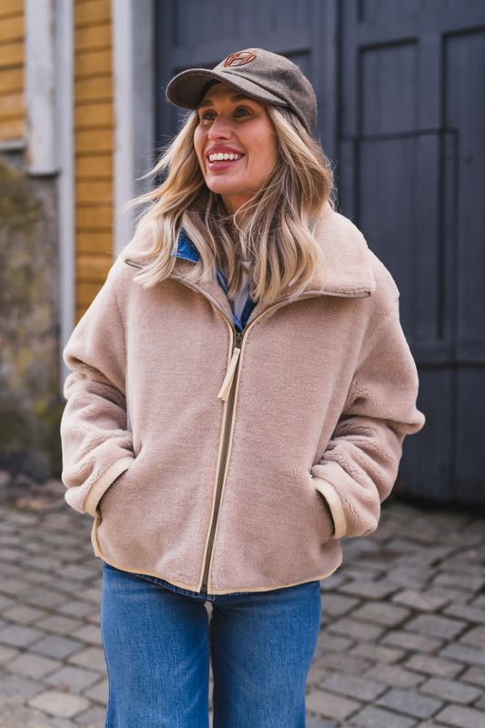 Kellie Shearling Jacket Beige 