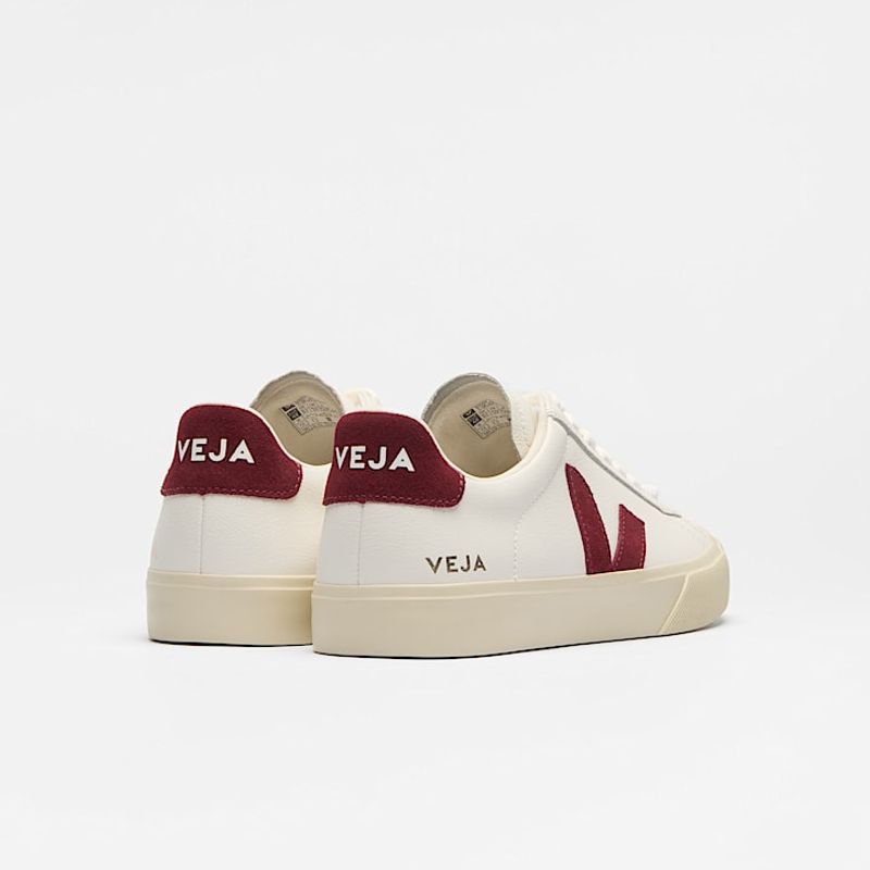 Campo W Leather White Grenat 