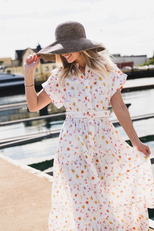 Poplin Shirt Dress Morning Bloom 