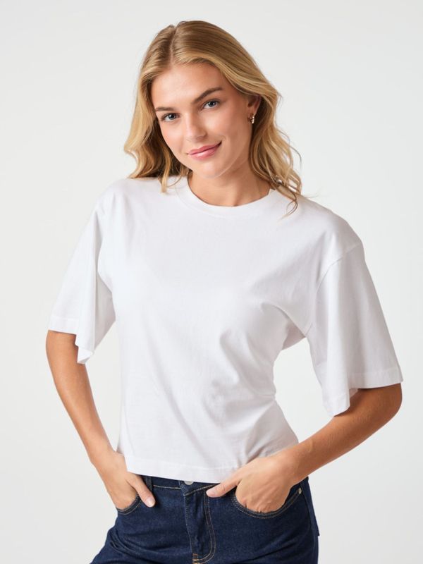 Asha Boxy Tee White 