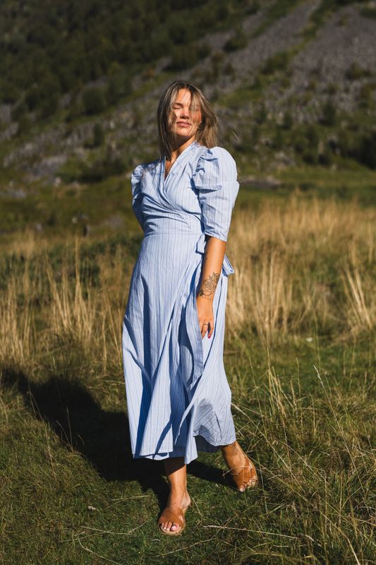 Scarlett Short Stripe Light Blue 