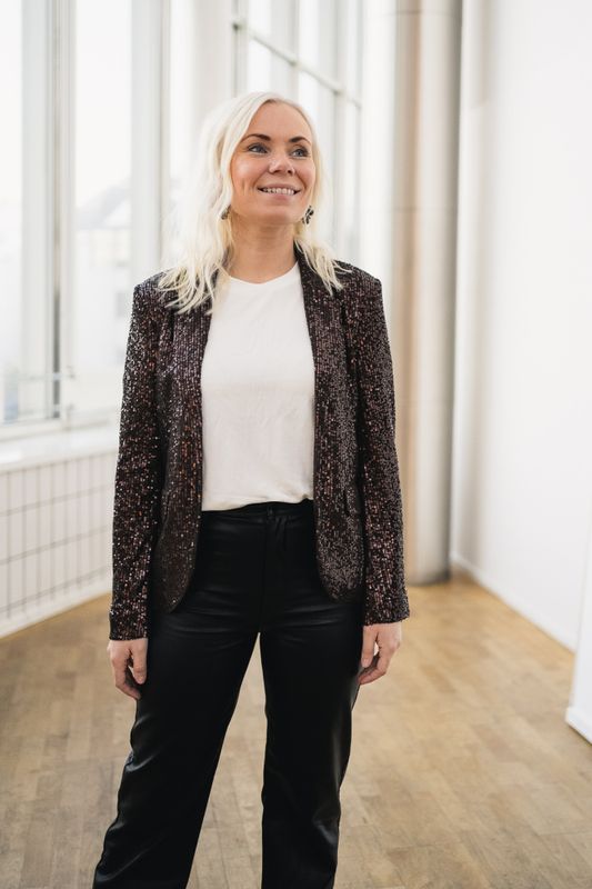 Darina Blazer Mole Metallic