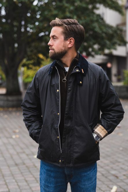 Hovedbilde Icons Transport Waxed Jacket Navy 
