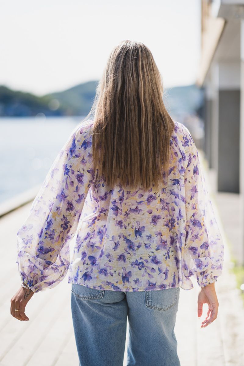 Tessa Print Blouse Yellow 
