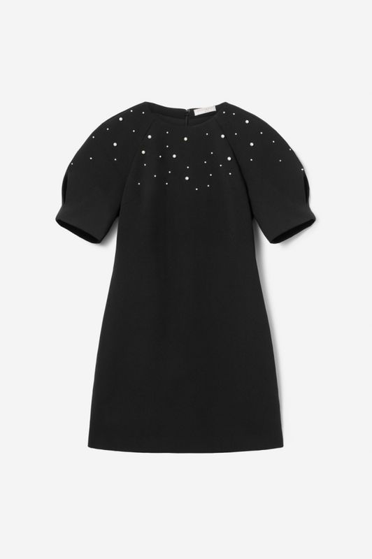Tava Pearl Dress Black 