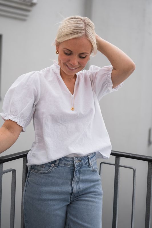 Odesa Linen Blouse White