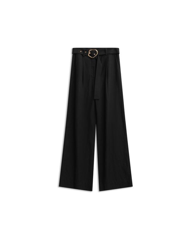 Zephyr Linen Pant Black 