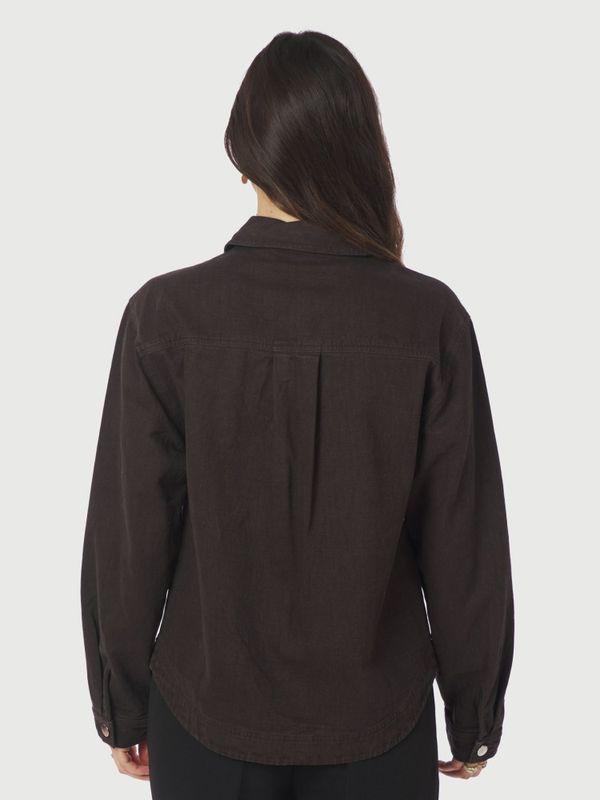 Tikken Solid Jacket Dark Brown 