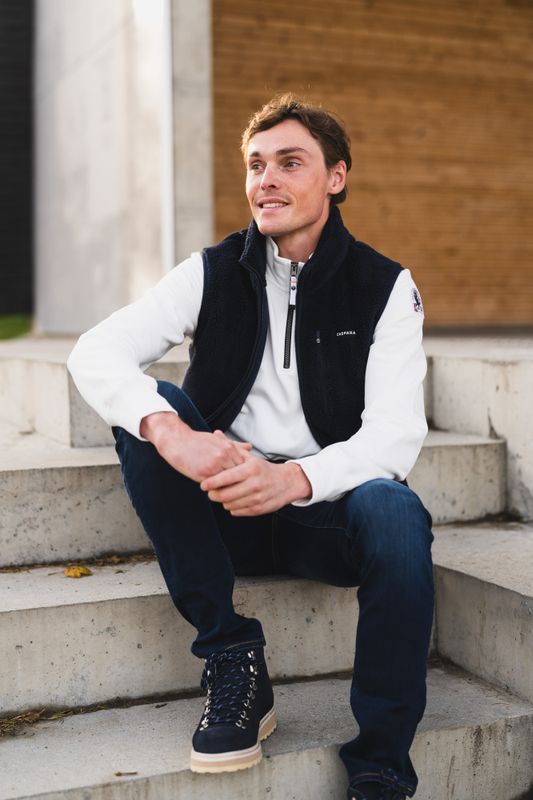 M. Cloudfleece Vest Navy 