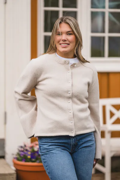 Hovedbilde Mixie Knit Cardigan Ivory 