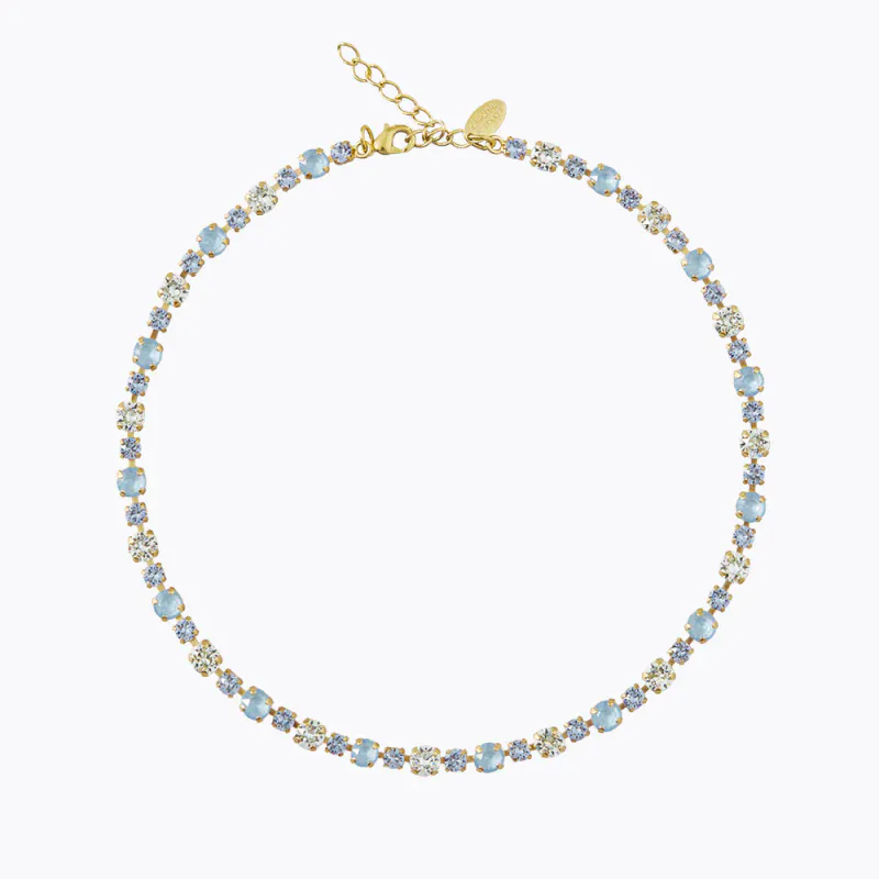 Calanthe Necklace Gold Sky Combo 