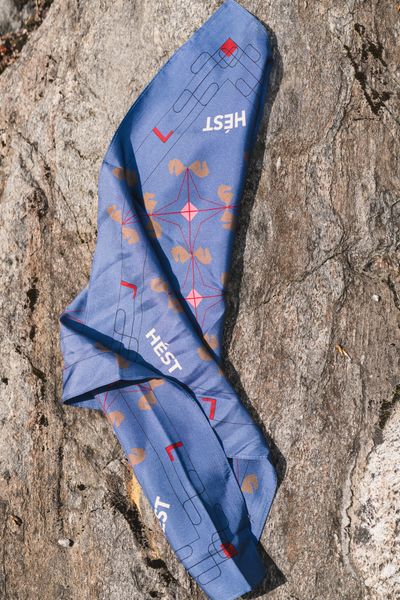 Hovedbilde Eliza Silk Scarf Small Nightshadow Blue