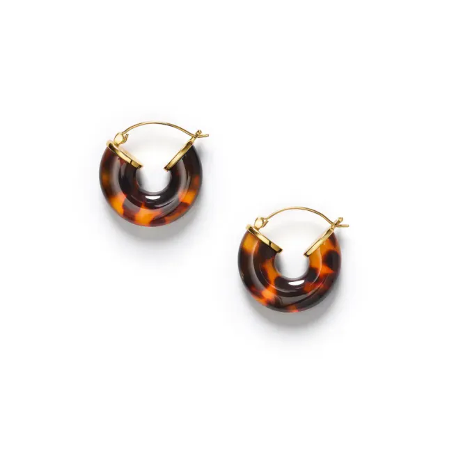 Hovedbilde Big Swell Hoops Golden Tortoise 
