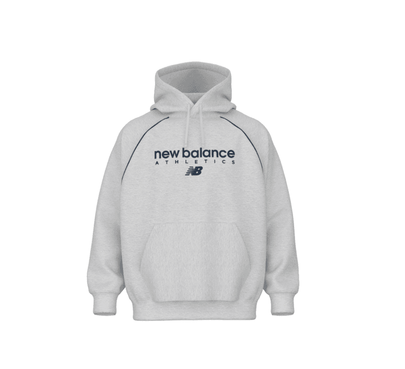 Trackside Fleece Hoodie Ash Heather 
