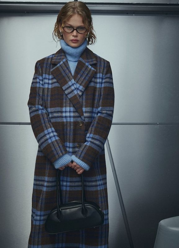 Jaci Coat Daliyah Blue Check 