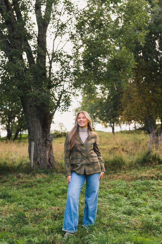 Carlby Tailored Jacket Dark Moss 