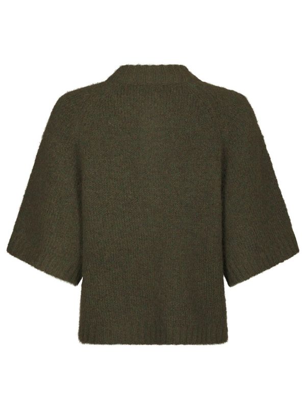 Benuta Fluffy Knit Cardigan Army 