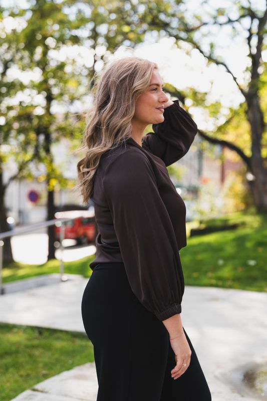 Jody Blouse Semi Rich Dark Brown