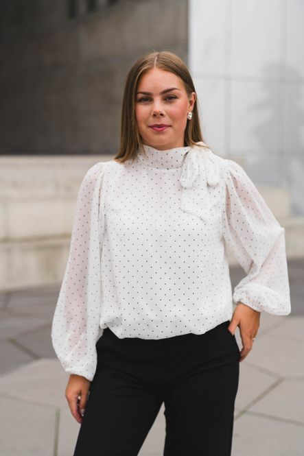 Hovedbilde Dorellie Dot Blouse Offwhite 