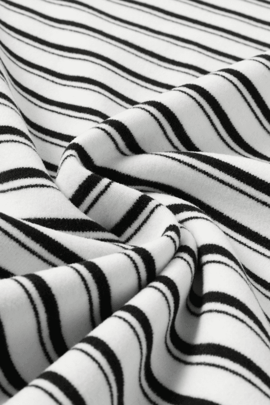 Palmer Soft Stripe Top White/Black 