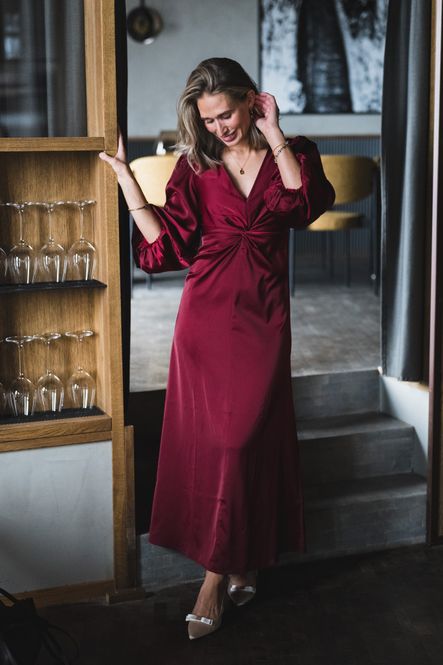 Hovedbilde Thea 3/4 Long Dress Tibetan Red 