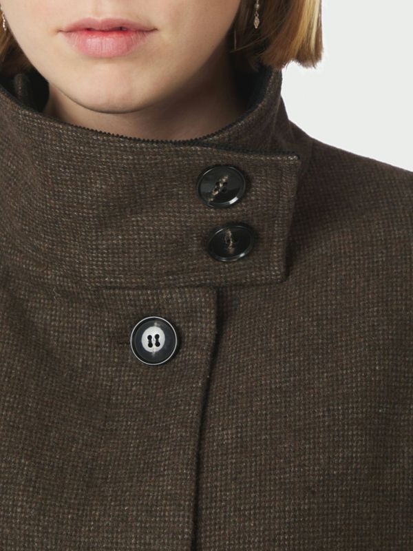 Marcel Mini Check Coat Brown 