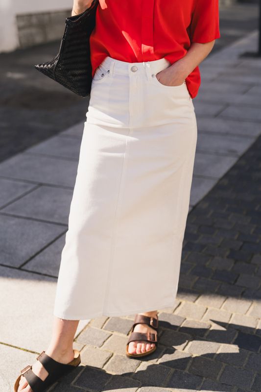 Saelsie Long Skirt 15620 White Rock   