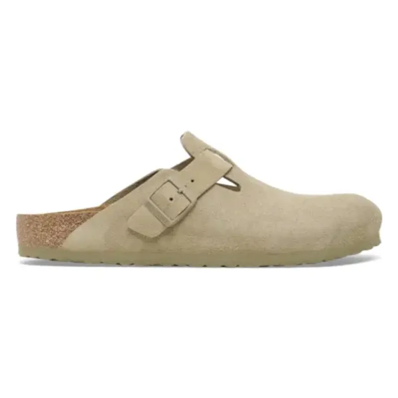 Boston Suede Leather Faded Khaki 