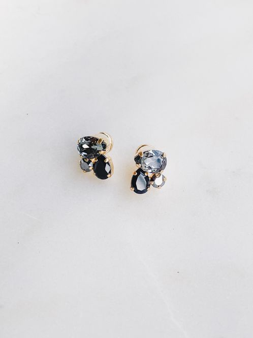 Hovedbilde Alisia Earring Gold Black Combo 