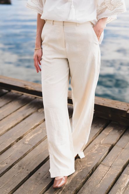 Hovedbilde Keeley Edelmira HW Pants Bleached Sand