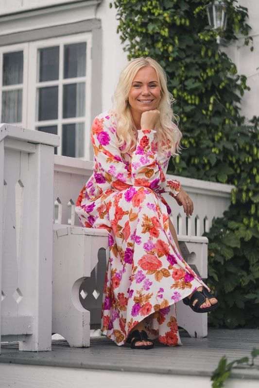 Asina LS Long Shirt Dress Star White Emilie 