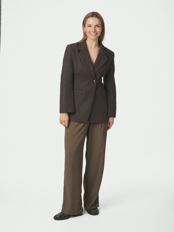 Bowie Stripe Blazer Brown 