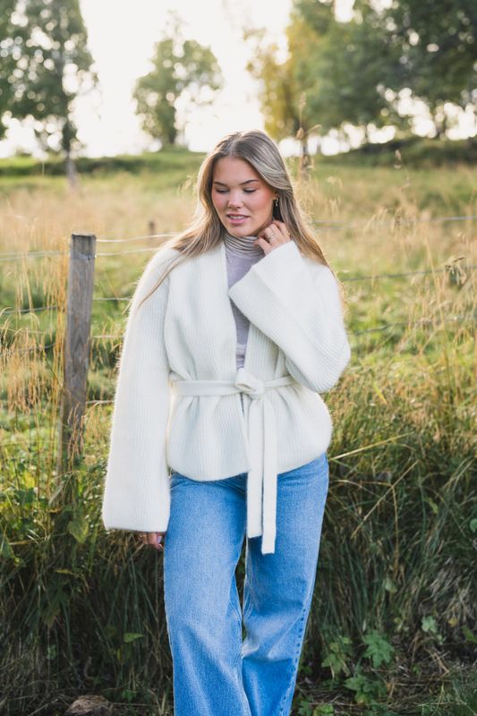 Lila Mohair Cardigan Eggshell 