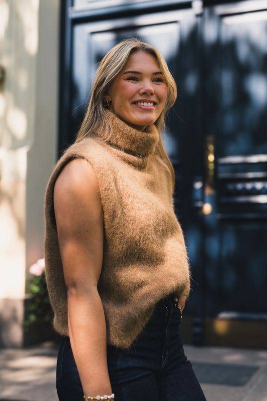 Thira Salmia R Vest Toasted Coconut