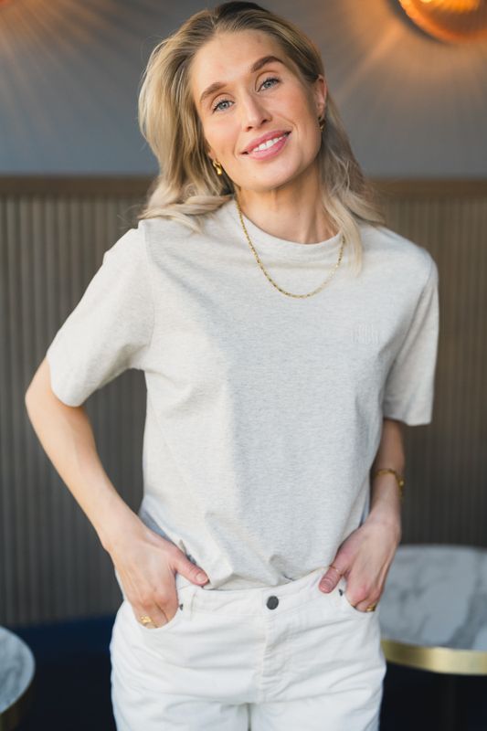 Eileen T-Shirt Gris Clair Chin 