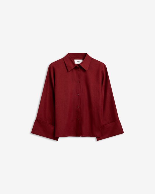 Hovedbilde Atari Linen Shirt Rust Red 