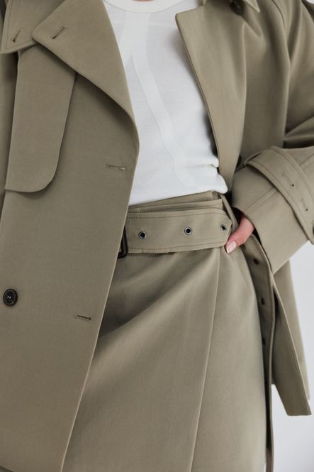 Hovedbilde Majorstuen Trench Short Khaki 
