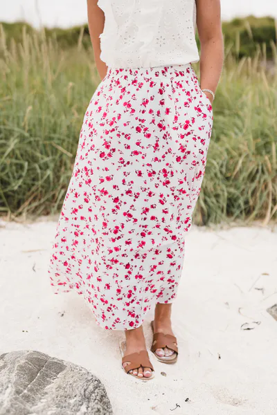 Hovedbilde Falisha HW Skirt AOP Rose Red Flower