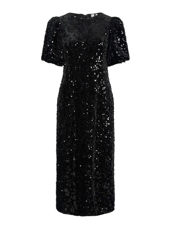 Sofie 2/4 Sequin Midi Dress Black 