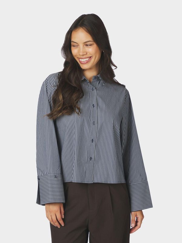 Jaylin Stripe Shirt Dark Navy