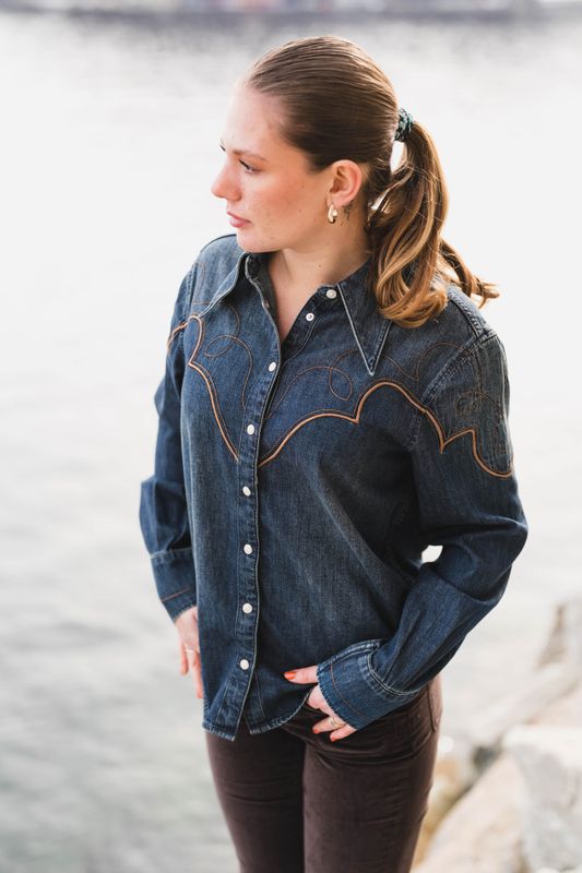 Western Yoke Shirt Saloon Shadow 